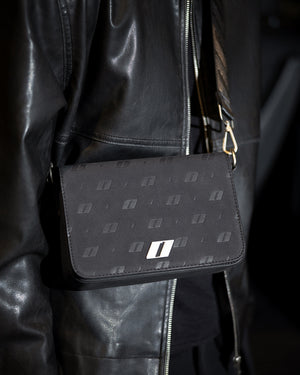 Men's leather bag THE ONE black