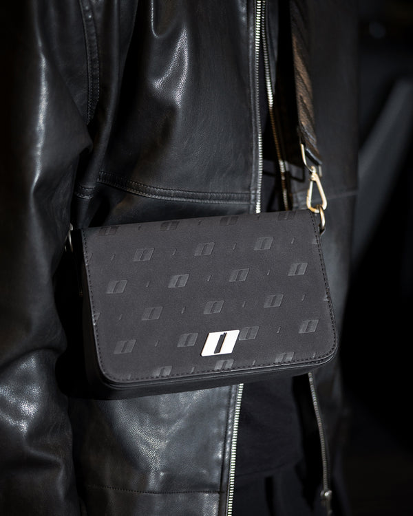 Men's leather bag THE ONE black