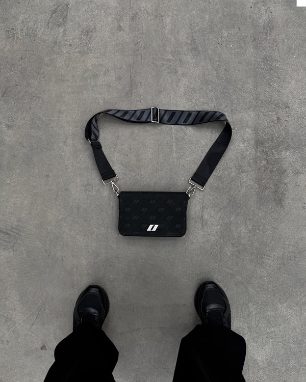 Men's leather bag THE ONE black