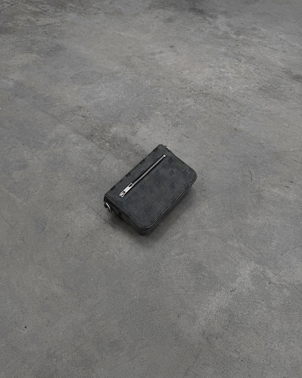 Men's leather bag THE ONE gray