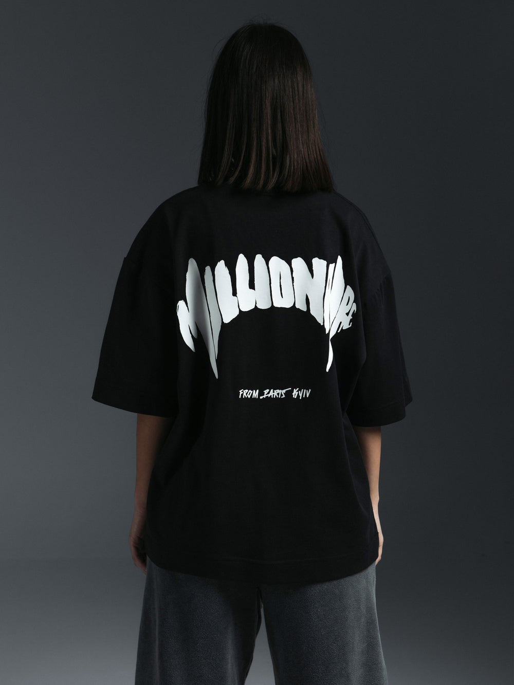 T-shirt MILLIONAIRE black/white