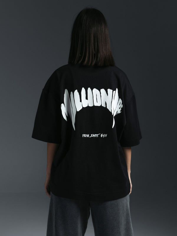 T-shirt MILLIONAIRE black/white