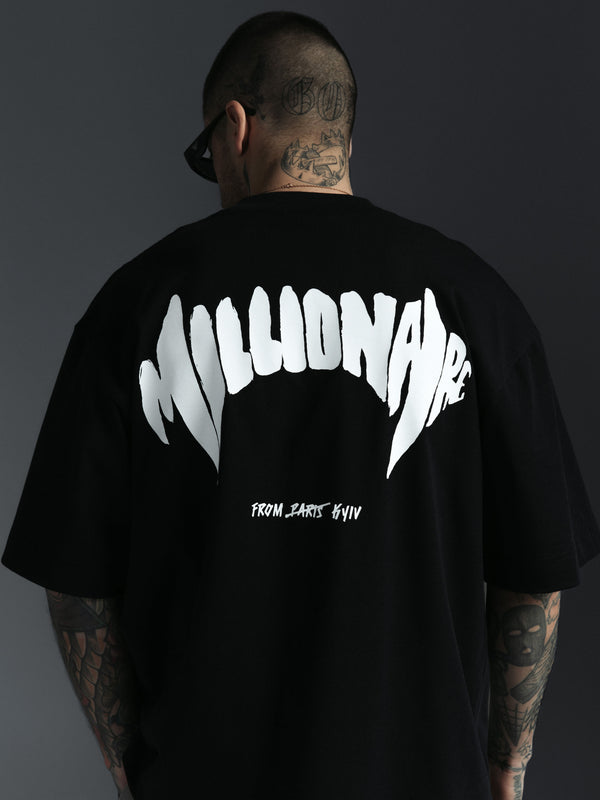 T-shirt MILLIONAIRE black/white
