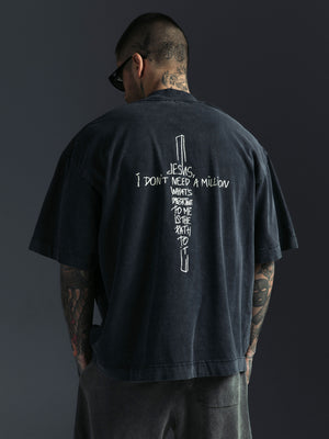 T-shirt JESUS gray