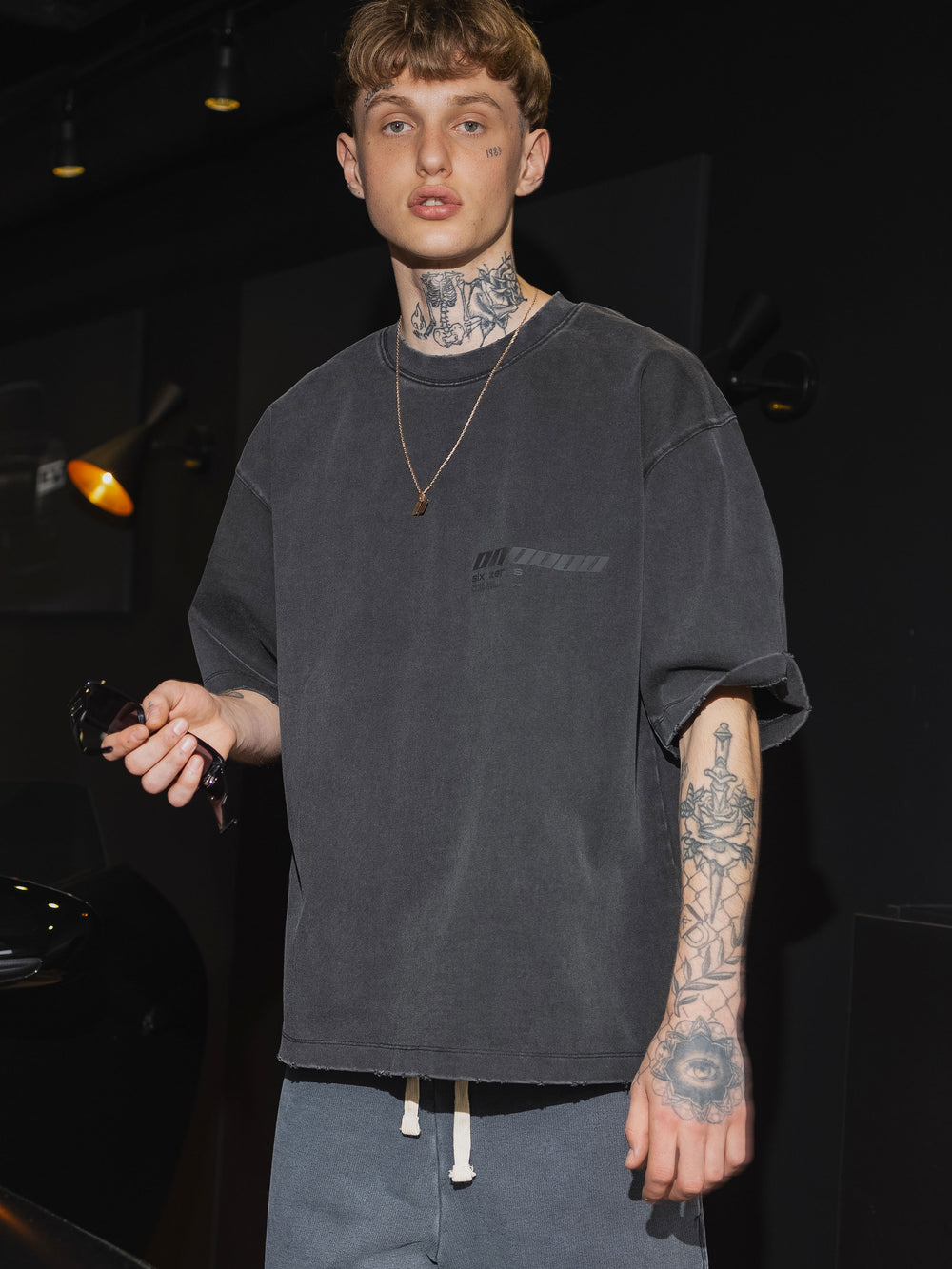 T-shirt MILLIONAIRE dark gray/black