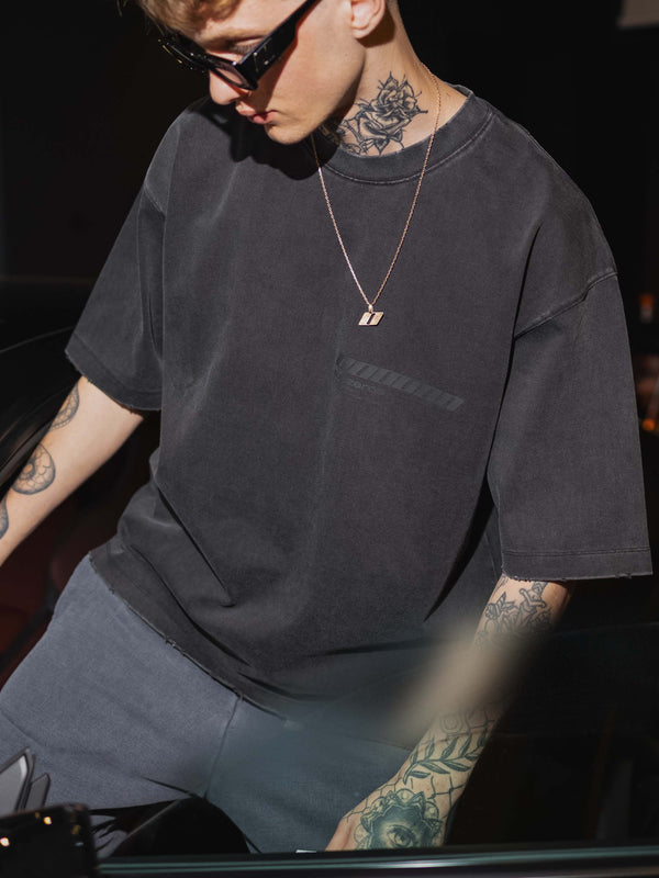 T-shirt MILLIONAIRE dark gray/black