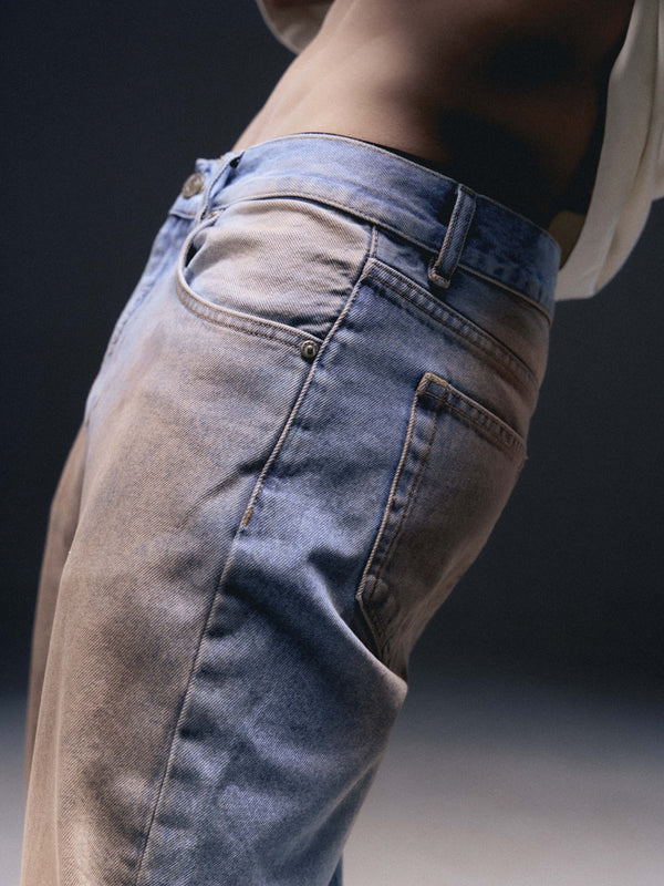 Men's jeans STAINON dirty washed