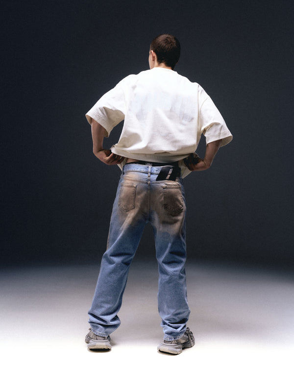 Men's jeans STAINON dirty washed