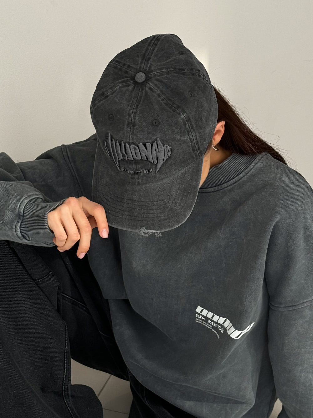 Cap MILLIONAIRE washed black