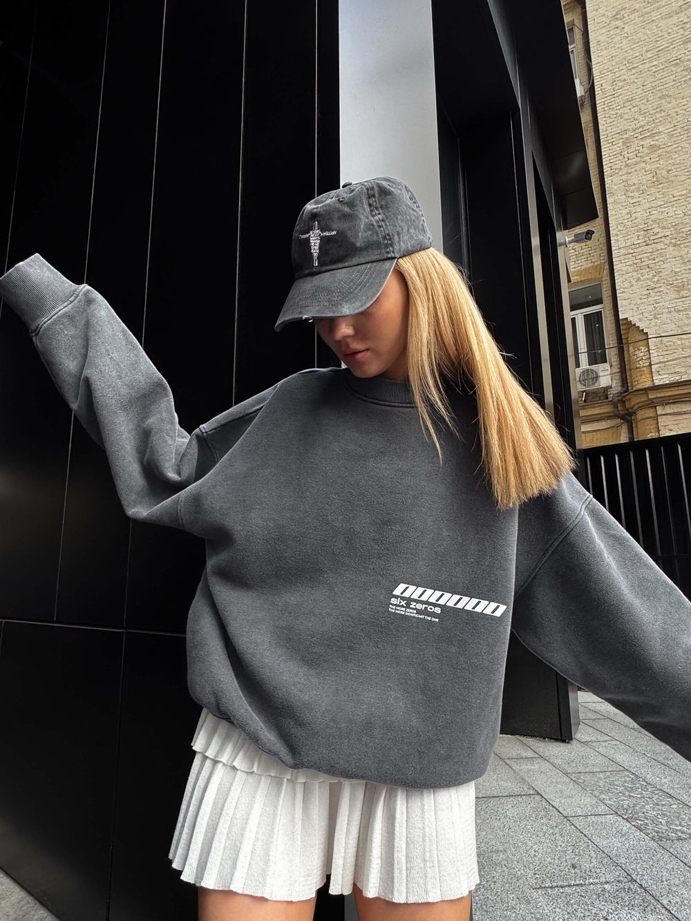 Cap JESUS washed gray