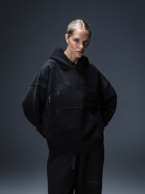 Hoodie Royal 2.0 washed black