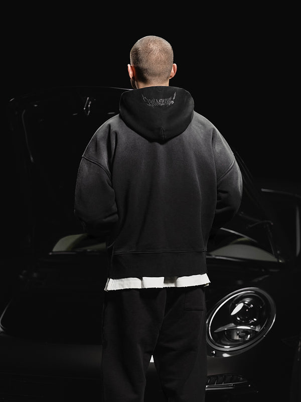 Hoodie Royal 2.0 washed black