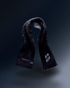 Scarf THE ONE gray black logo