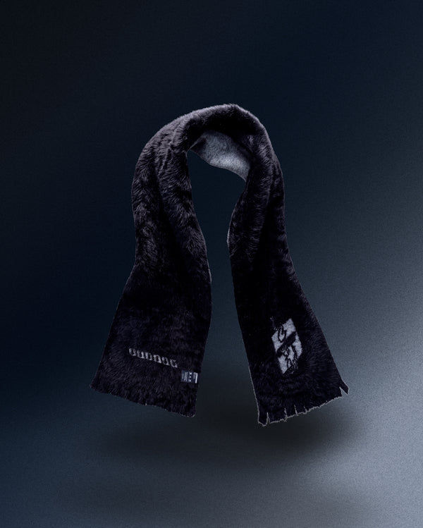Scarf THE ONE gray black logo